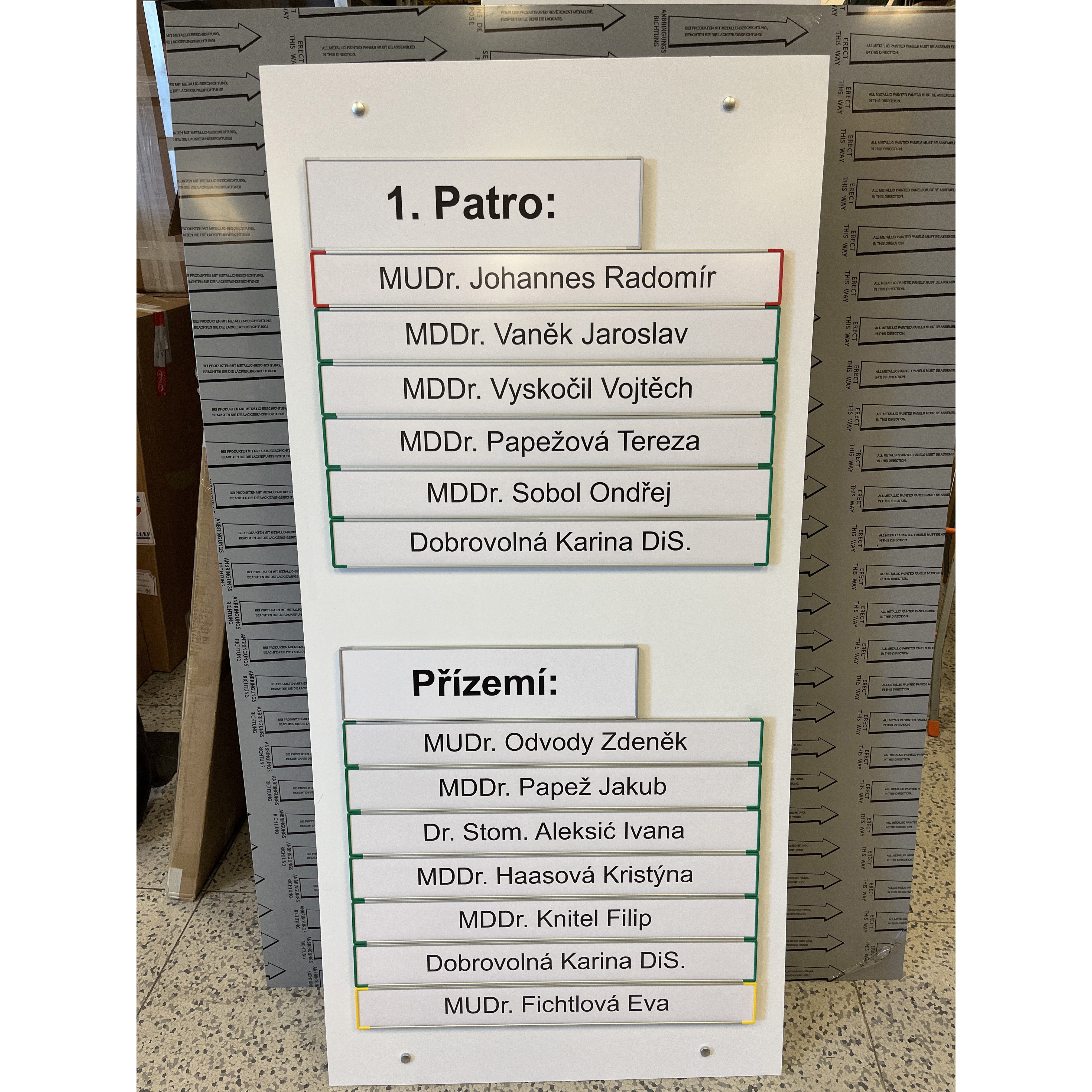 Orientační tabule Signcode