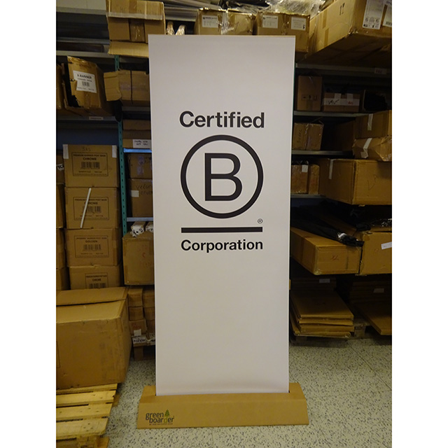 Ekologický papírový rollup - B corporation