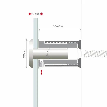 Distanční šroub Zoom