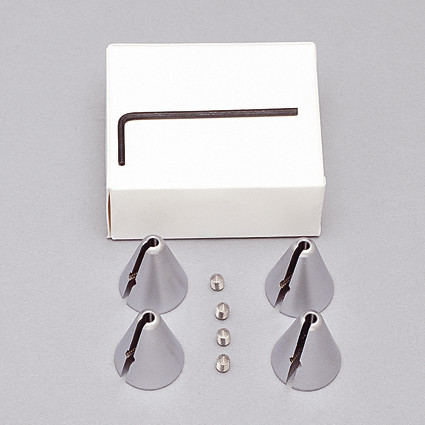 Držák police Pyramid stříbrný