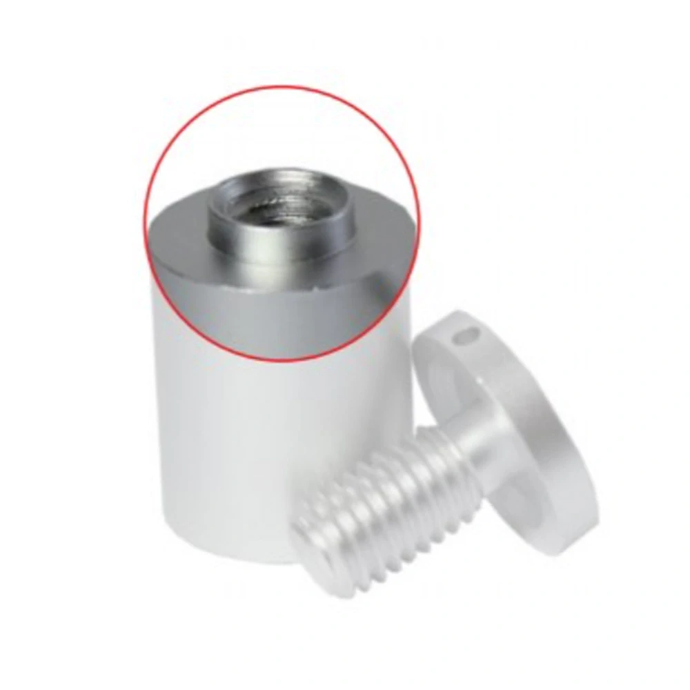 Distanční šroub Mix alu 18/18 Stříbrná matná (AR)