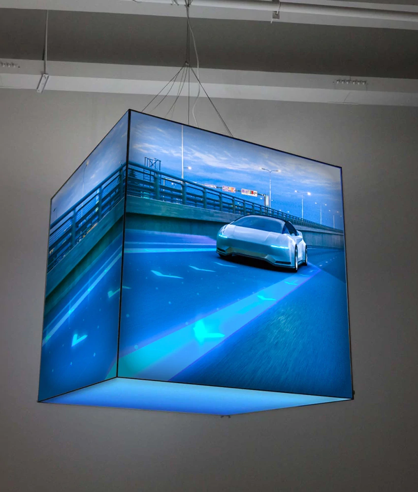 Reklamní kostka Cubox 2000x2000x2000 mm