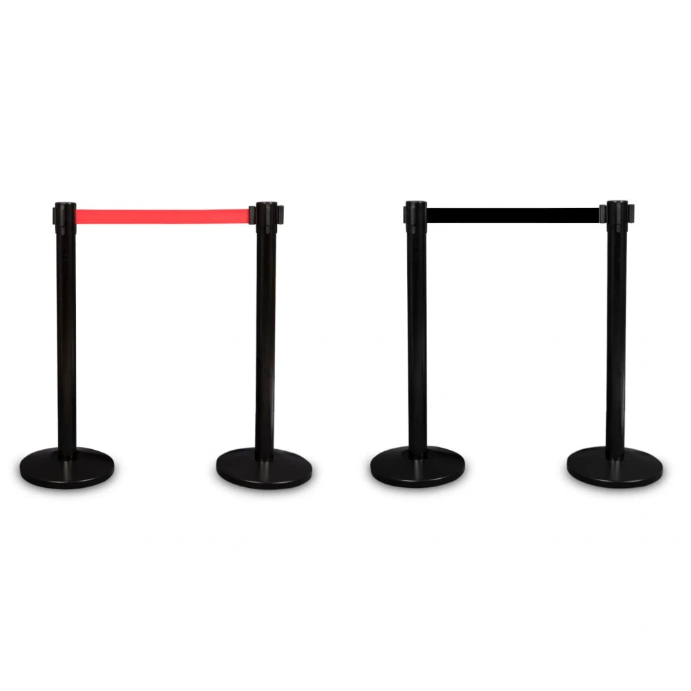 Vymezovací sloupek Premium černý červená