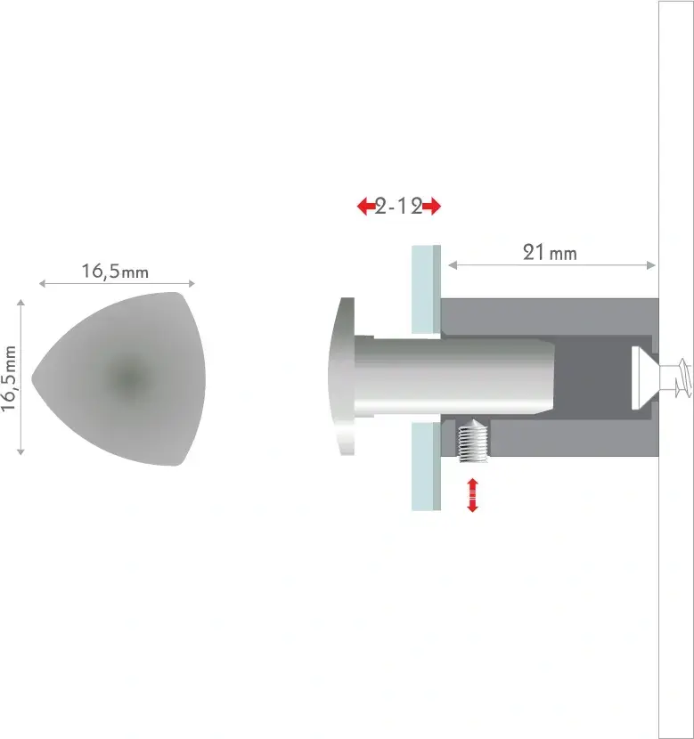 Distanční šroub Trojhran