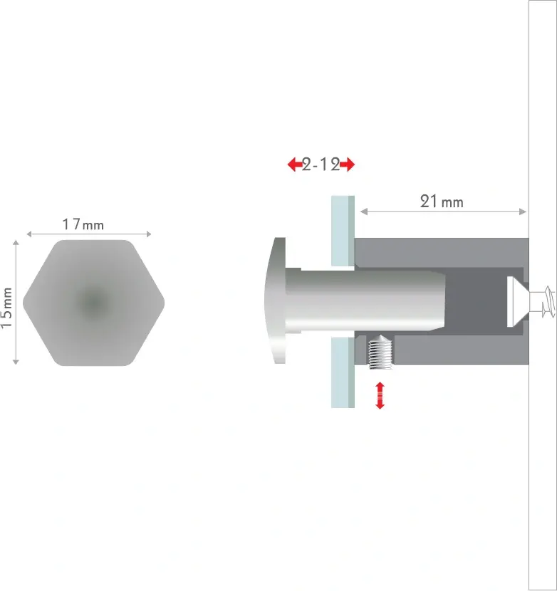 Distanční šroub Šestihran