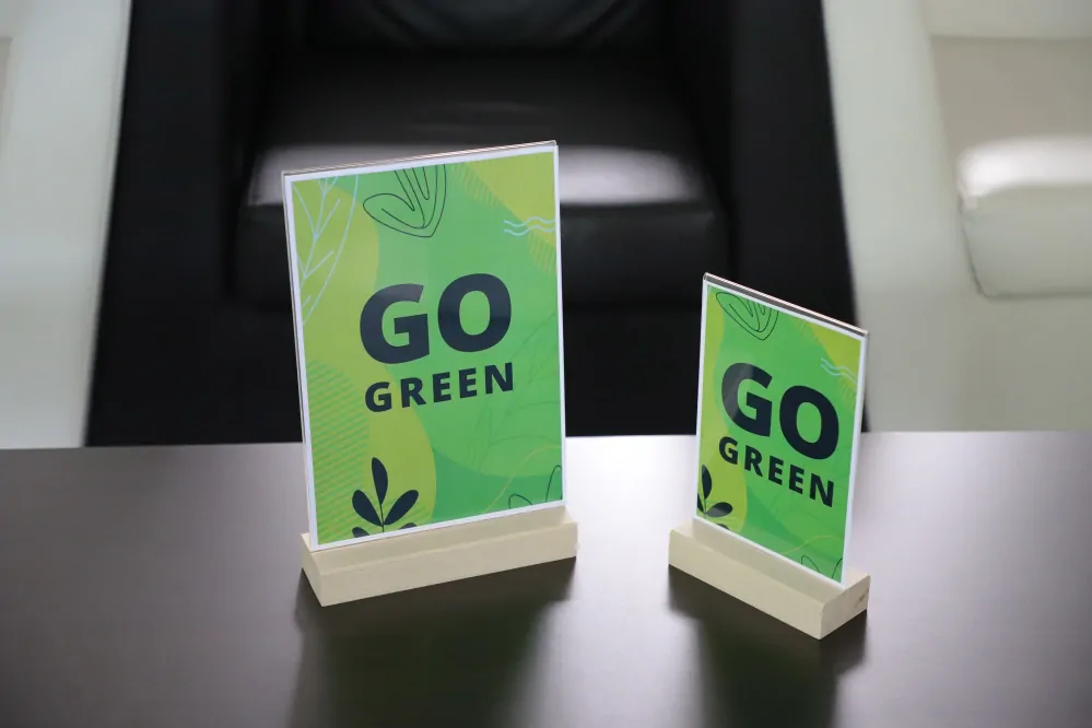 Informační stojánek Wood menu