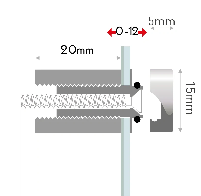 Distanční šroub Budget Steel