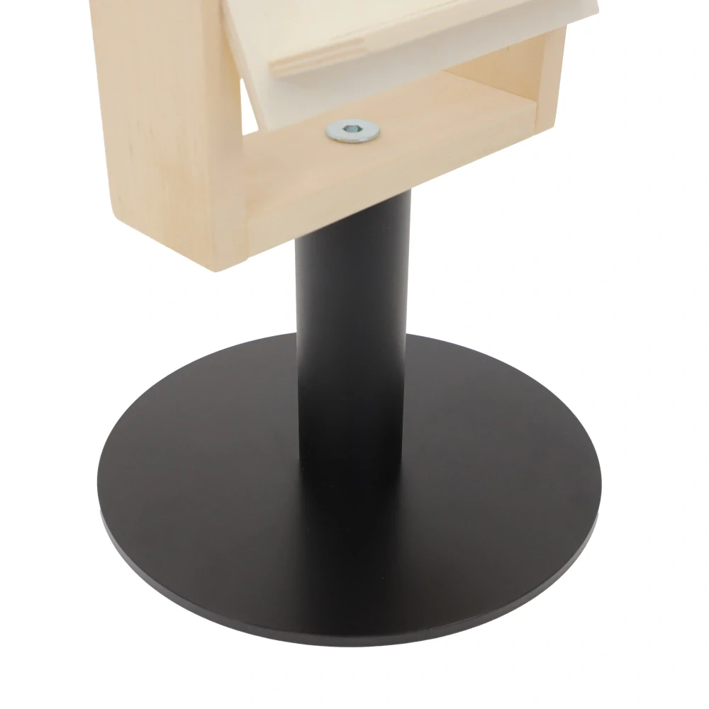 Stojan na brožury Compact Wood Stříbrná matná (AR)