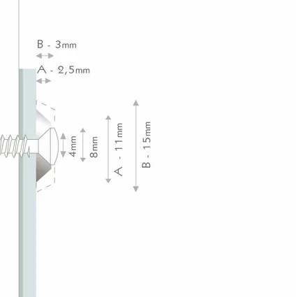 Šroub Ring steel 15