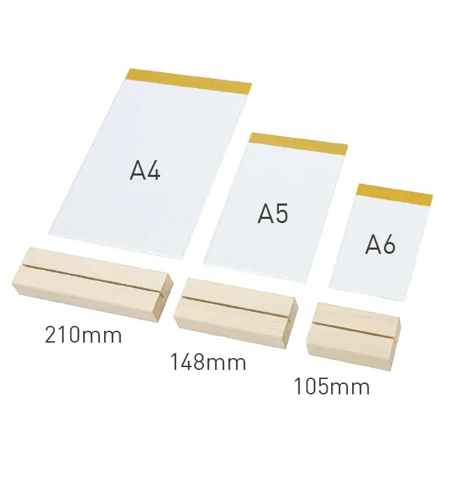 Informační stojánek Wood menu