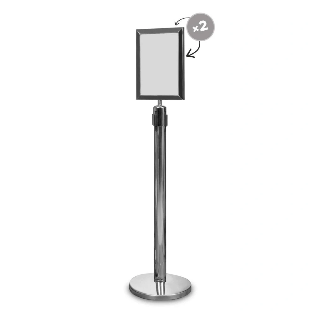 Vymezovací sloupek Premium chrom