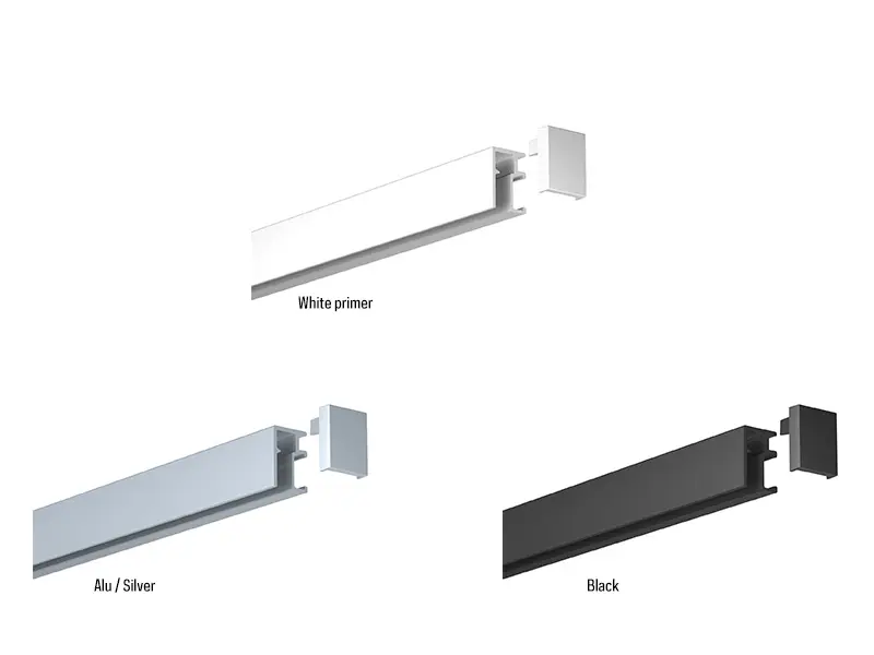 Lišta R10 newArt 2 m Bílá