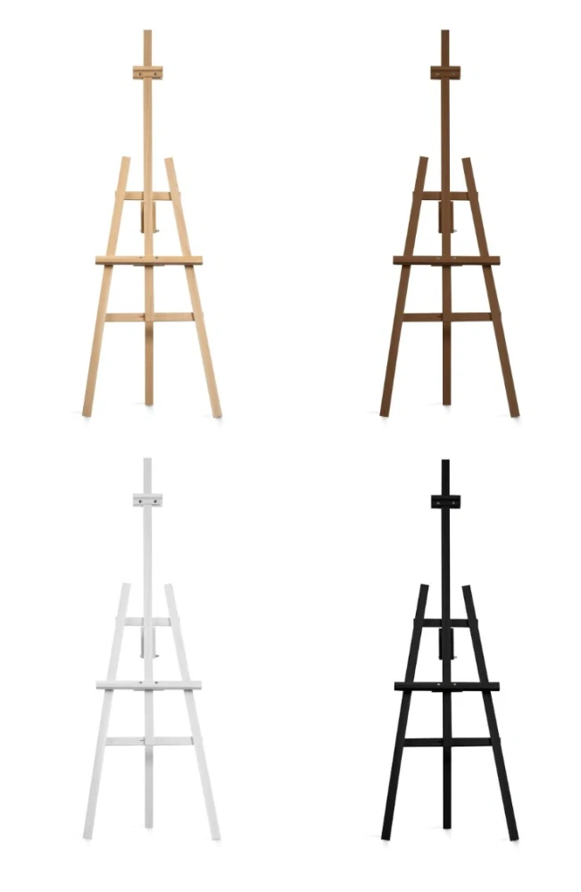 Dřevěný malířský stojan Bílá