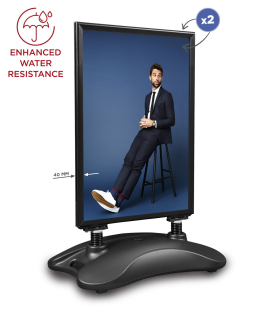 Venkovní poutač s nádrží na vodu Hampton A1 pro černý