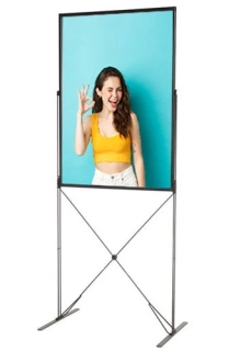 Reklamní stojan X-Stand Stříbrný